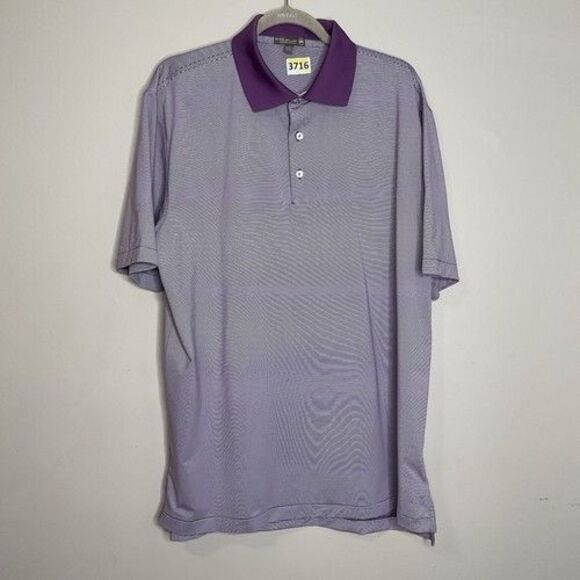 NWOT Peter MiIlar Stretch Short Sleeve Performance Polo Shirt Men Size Large - Picture 7 of 10